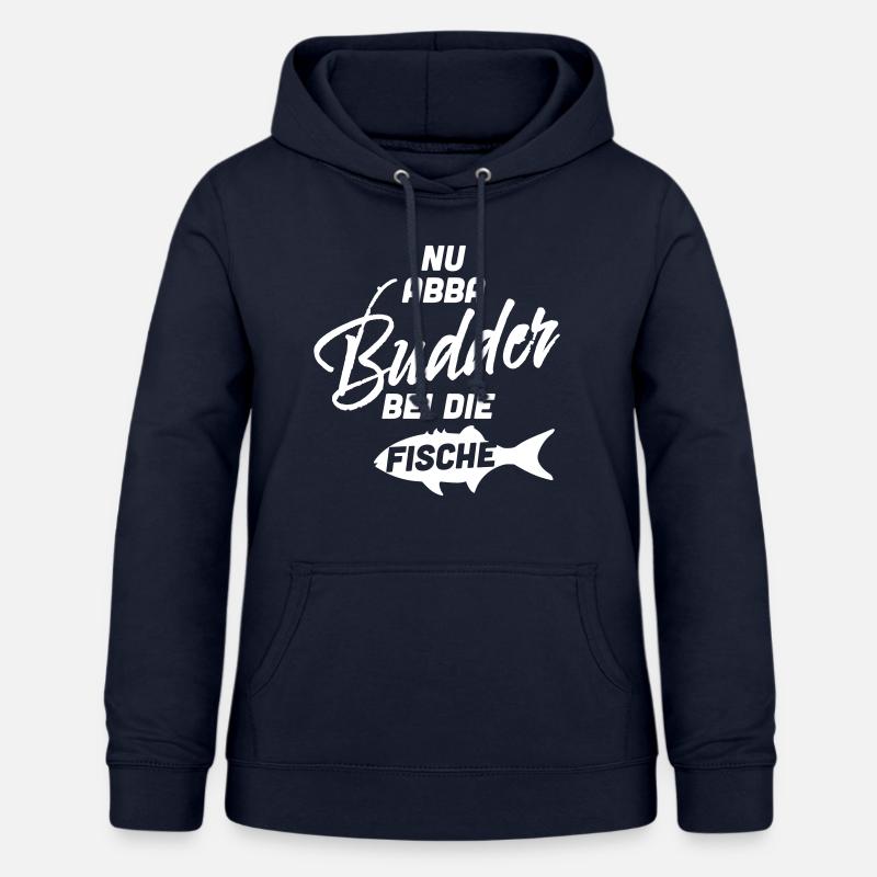 Nu aba Budder avec le poisson - Sweat à capuche Femme - marine