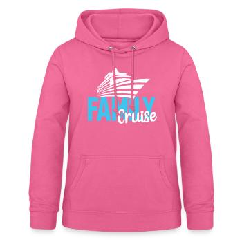 Croisière familiale - Sweat à capuche Femme - rose - Devant - AI Model Female 172 light (172cm)