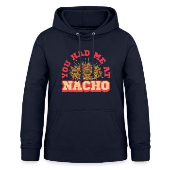 Mexico Nachos Jalapenos Cheese Mexican cuisine - Frauen Hoodie - Navy - Vorne - AI Model Female 172 light (172cm)