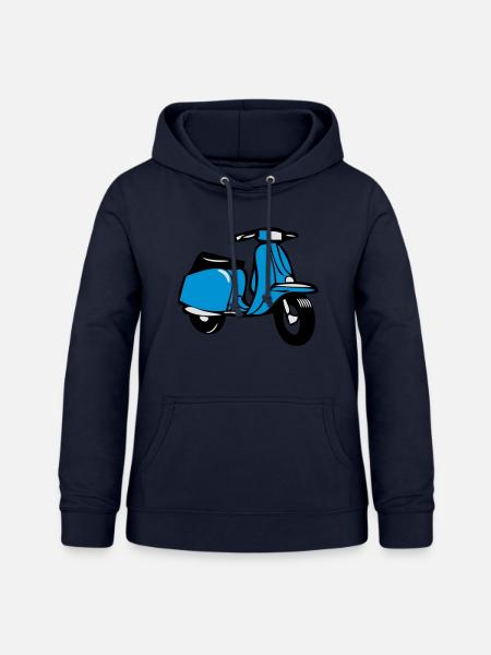 motorroller cool - Frauen Hoodie - Navy