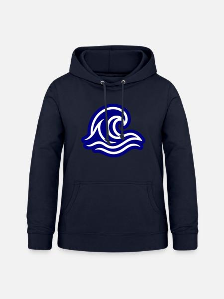 Ozean Welle - Frauen Hoodie - Navy