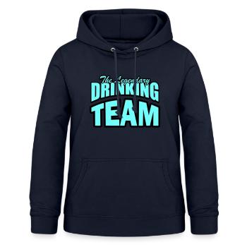 Drinking Team - Women's Hoodie - navy - Front - AI Model Female 172 light (172cm)