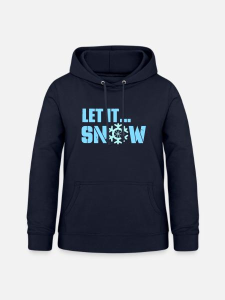 let it snow - Frauen Hoodie - Navy