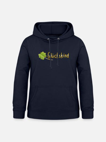 Glücksklee Glückskind - Frauen Hoodie - Navy