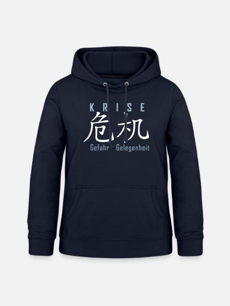 krise als chance DE - Frauen Hoodie - Navy