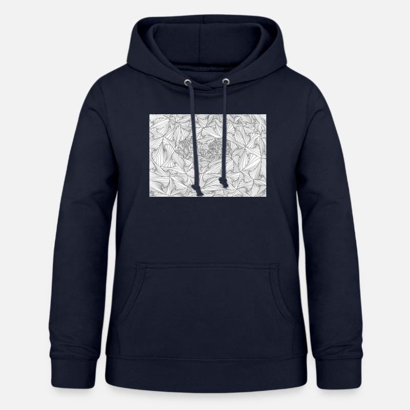 Heart Pattern Abstract - Women's Hoodie - navy