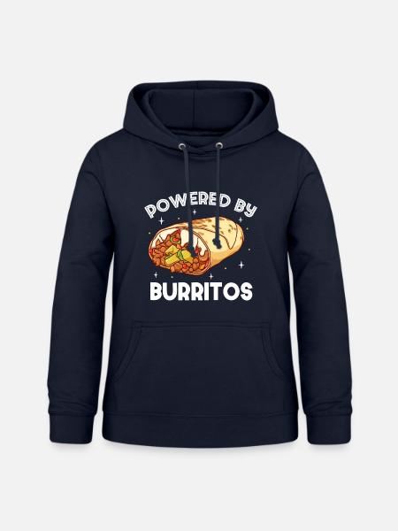 Powered by Burritos - Frauen Hoodie - Navy