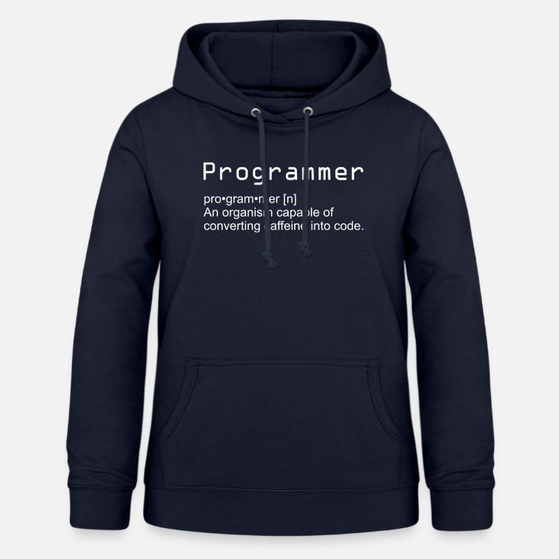 Programmers program nerd geek gift - Women's Hoodie - navy