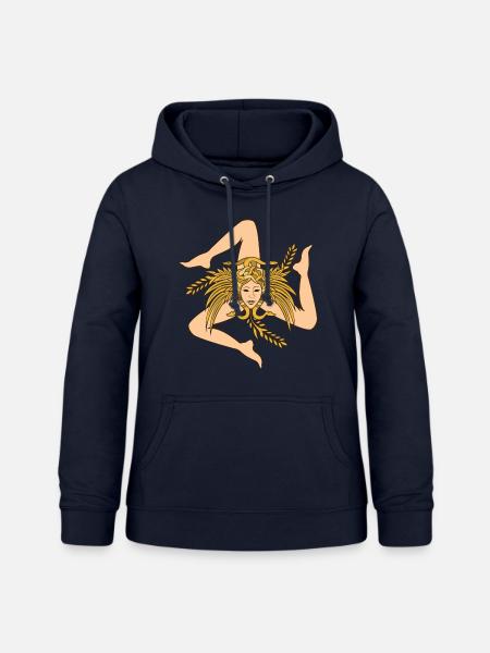 Sizilien Trinacria - Frauen Hoodie - Navy