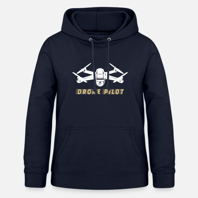 Drone pilot drone - Dame hoodie - marineblå