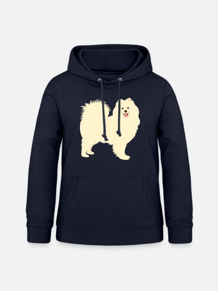 Samojeden Hund - Frauen Hoodie - Navy