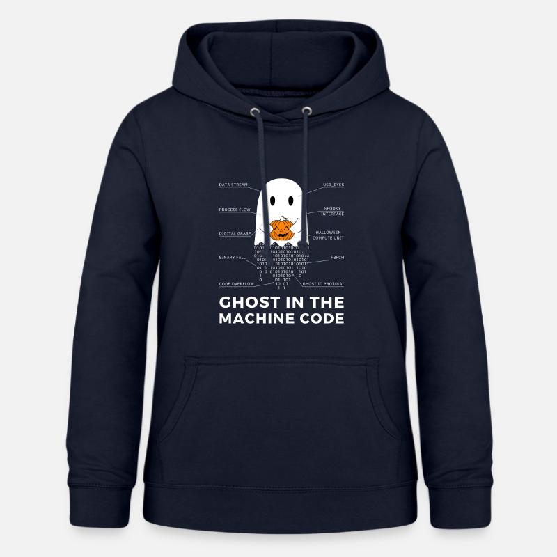 Codeur drôle, programmeur Halloween T-Shirt - Sweat à capuche Femme - marine