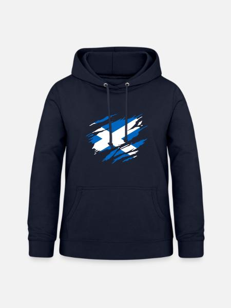 Schottische schottische Flagge - Frauen Hoodie - Navy