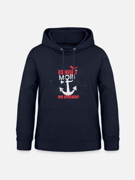 es_heisst_moin-_spacken - Frauen Hoodie - Navy