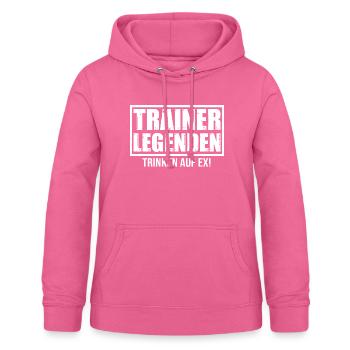 Fußballtrainer Spruch Bester Trainer Fußballcoach - Frauen Hoodie - Pink - Vorne - AI Model Female 172 light (172cm)