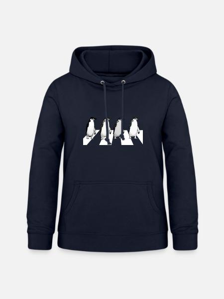 Abbey Road Pinguine - Frauen Hoodie - Navy