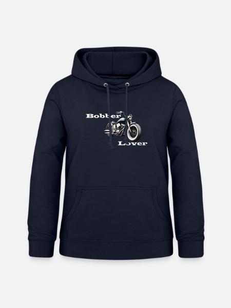 Bobber Lover weiß - Frauen Hoodie - Navy