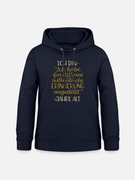 Automatische Erinnerung - Frauen Hoodie - Navy
