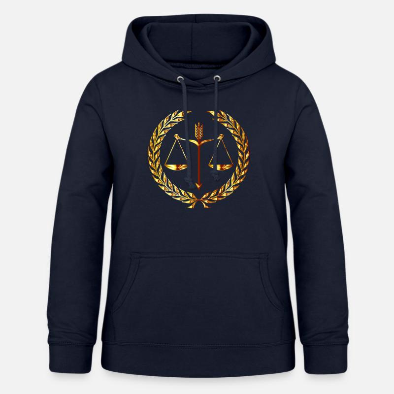 Échelles de justice - Sweat à capuche Femme - marine