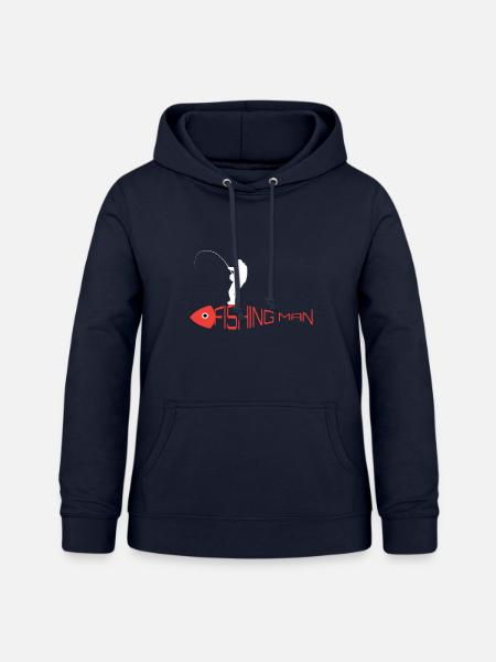 fishing man - Frauen Hoodie - Navy