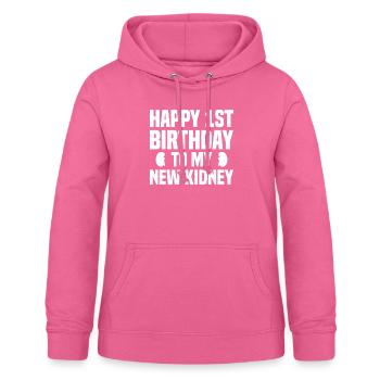 Niere Organspender - Frauen Hoodie - Pink - Vorne - AI Model Female 172 light (172cm)