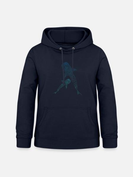 Walhai Whale Shark - Frauen Hoodie - Navy