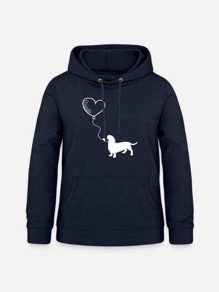 Dackel - Frauen Hoodie - Navy
