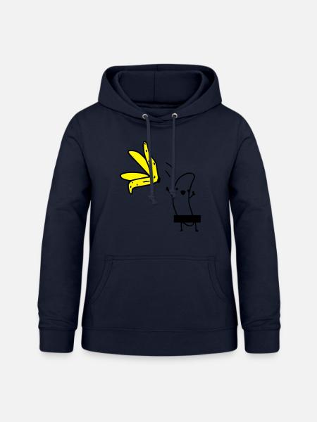 Bananen Striptease - Frauen Hoodie - Navy