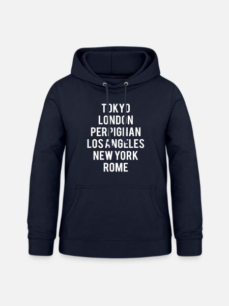 PERPIGNAN - Frauen Hoodie - Navy