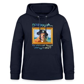 SpongeBob Schwammkopf Painty Pirat Lustiger Spruch - Frauen Hoodie - Navy - Vorne - AI Model Female 172 light (172cm)