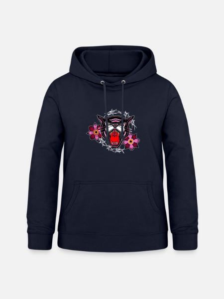 Pinkpink Panther - Frauen Hoodie - Navy