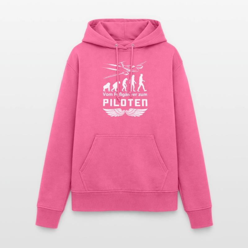 Pilot Piloten Evolution Geschenk Frauen Hoodie