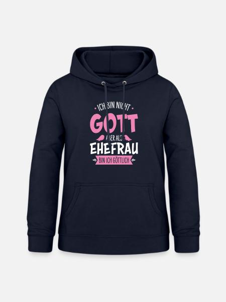 Ehefrau - Frauen Hoodie - Navy