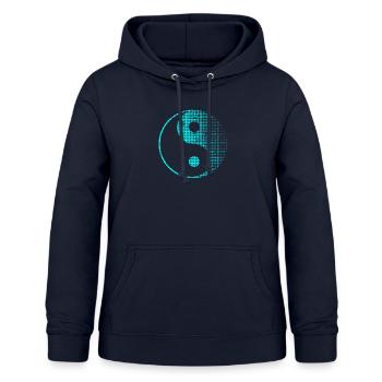 Yin Yang - Women's Hoodie - navy - Front - AI Model Female 172 light (172cm)