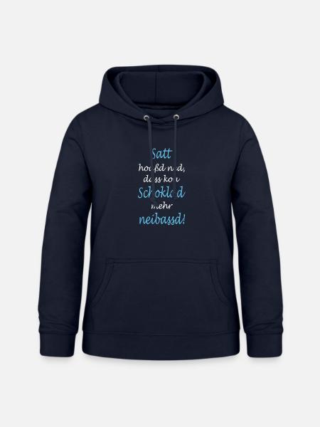 Bayrischer Spruch - Frauen Hoodie - Navy