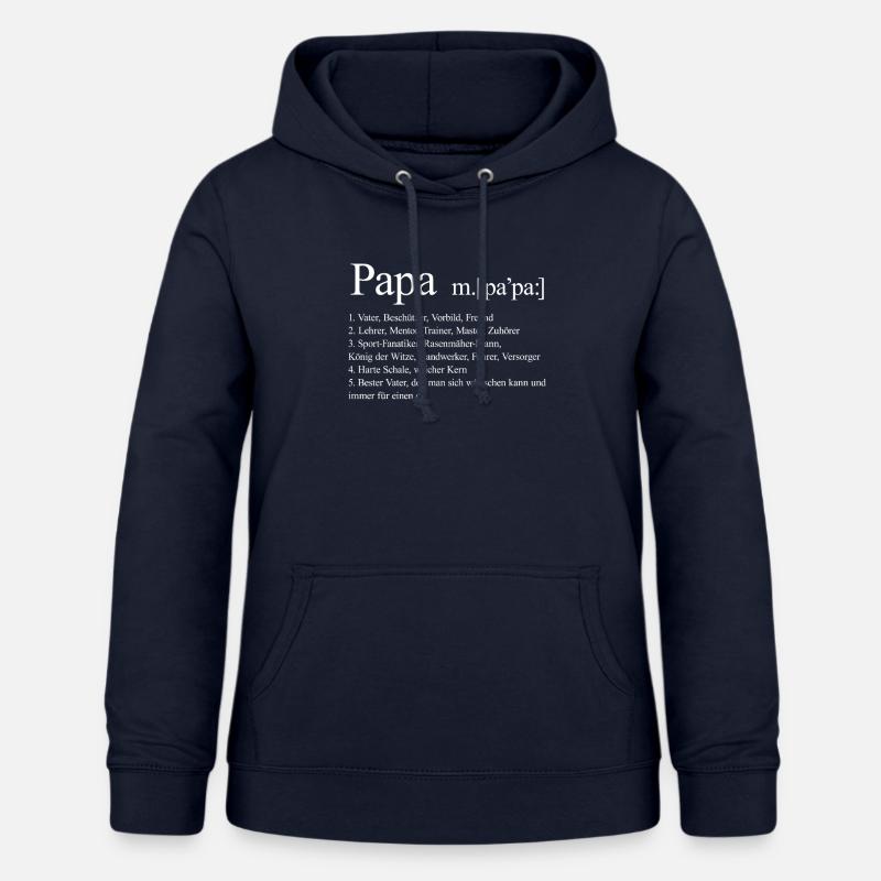 Vater Vatertag Papa Daddy Dad Ehemann Ehe Geschenk - Frauen Hoodie - Navy
