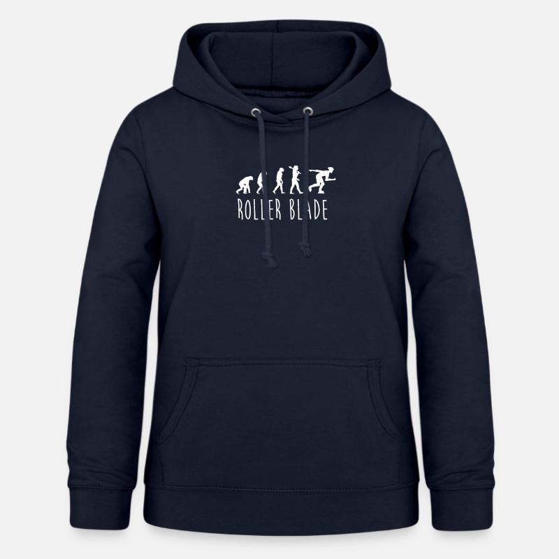 Roller Blade Evolution - Frauen Hoodie - Navy