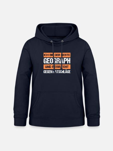Resistenter Geograph - Frauen Hoodie - Navy