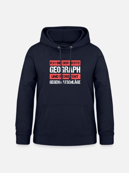 Resistenter Geograph - Frauen Hoodie - Navy