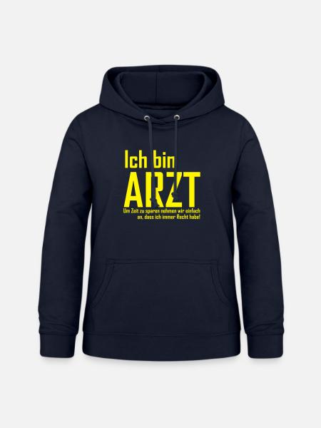 ich bin arzt - Frauen Hoodie - Navy