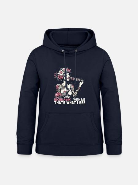 Schaschlik lecker Frau Tattoo Geschenk - Frauen Hoodie - Navy