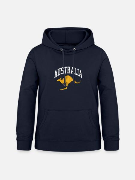 Australia - Australien - Down Under - Känguru - Frauen Hoodie - Navy