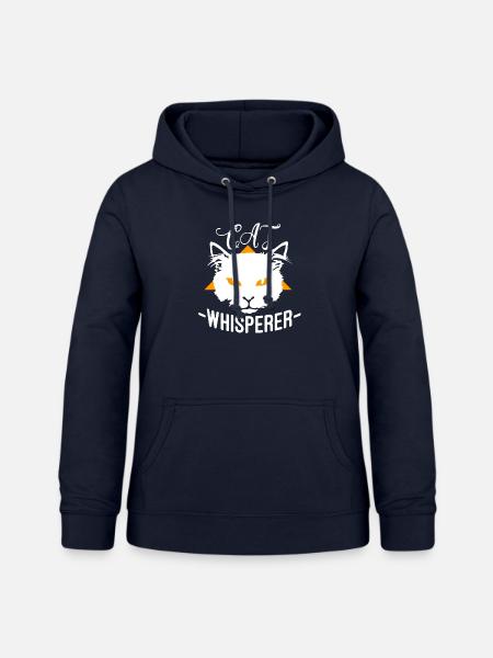 Cat Whisperer - Frauen Hoodie - Navy