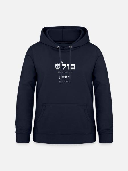 Friedens Shirt - Frauen Hoodie - Navy