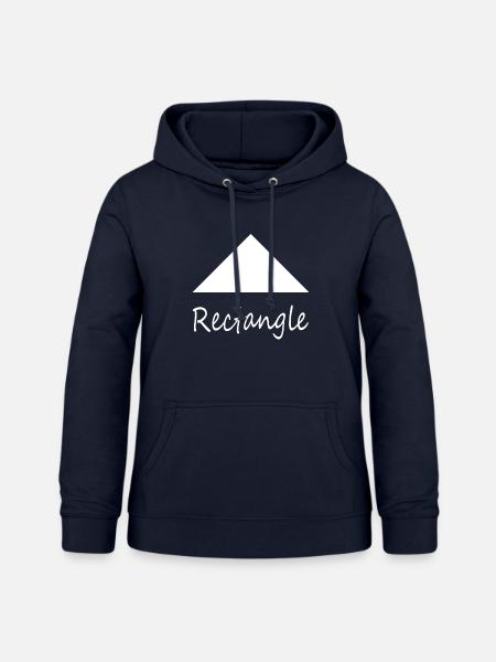 Falsche Rechteckform - Frauen Hoodie - Navy