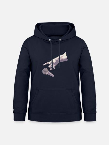 Mic Drop - Frauen Hoodie - Navy