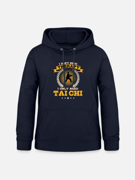 Tai Chi Geschenk - Frauen Hoodie - Navy