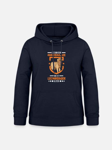 Leonberger Glitzer - Frauen Hoodie - Navy