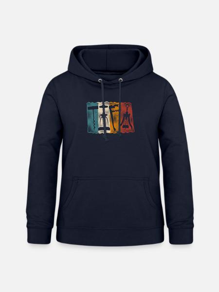 Sommelier Wine Drinking Tasting - Frauen Hoodie - Navy