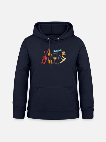 Sommelier Wine Drinking Tasting - Frauen Hoodie - Navy